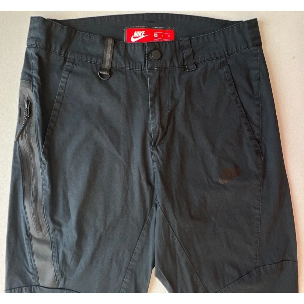 Nike Jogger Sportswear Bonded Tech Woven Essentials Pants Men 30 Black 823363010